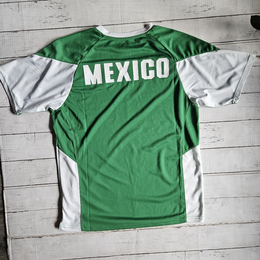 Icon Sports Mexico Soccer Jersey Green Athletics Stretch Sports Medium - Picture 8 of 9